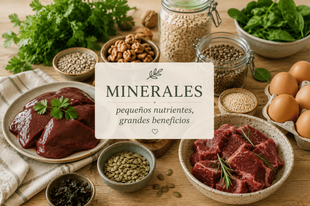 Minerales: pequeños nutrientes, grandes beneficios